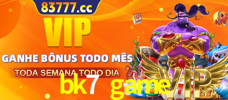 Banner promocional do bk7 game oferecendo 100% de recompensas adicionais contínuas para quem fizer o login diário (Daily sign-in), com um mascote de coelho.