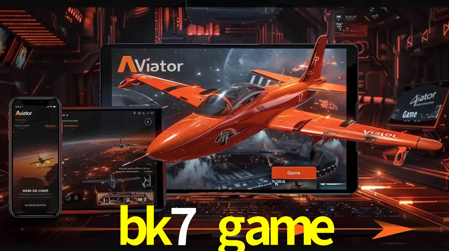 Apresentação tecnológica do jogo Aviator com um avião saindo da tela de um tablet, demonstrando a experiência imersiva em múltiplos dispositivos no bk7 game.