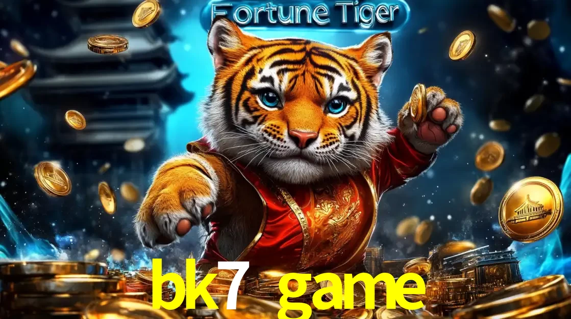 Imagem promocional do jogo de slot Fortune Tiger, com um tigre majestoso em traje tradicional cercado por uma fortuna em moedas de ouro, disponível agora no cassino bk7 game.